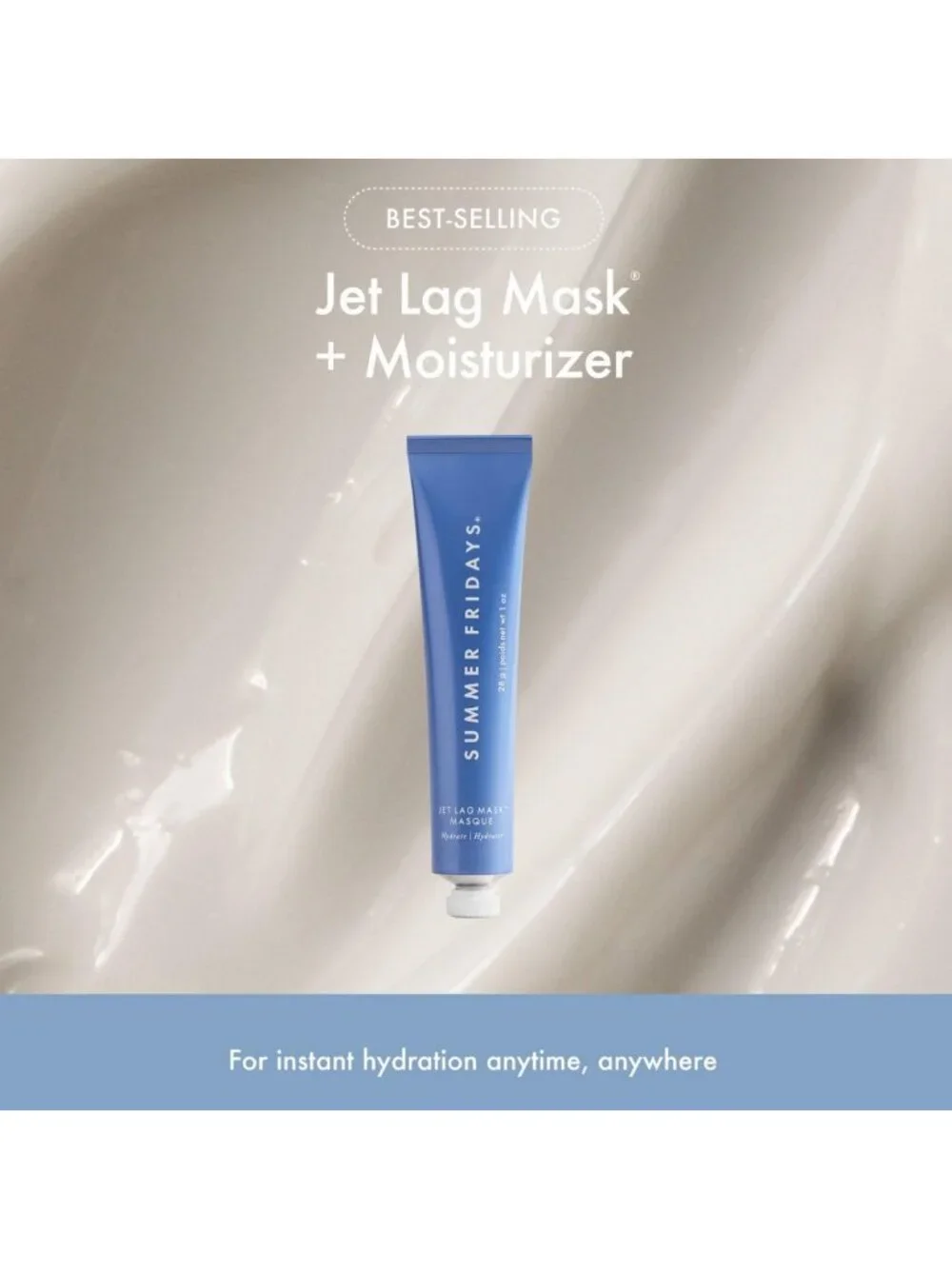 Hydration Trio Set - Travel Jet Lag Mask & Lip Butter Duo for Glowing Skin
